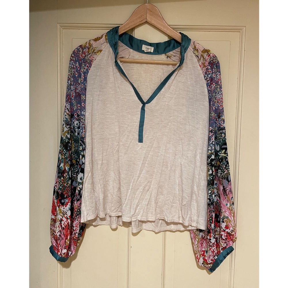 Anthro tiny floral blouse